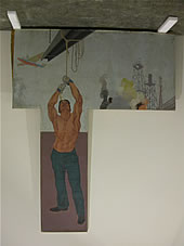 Steel Worker panel in 2004 before conservation
